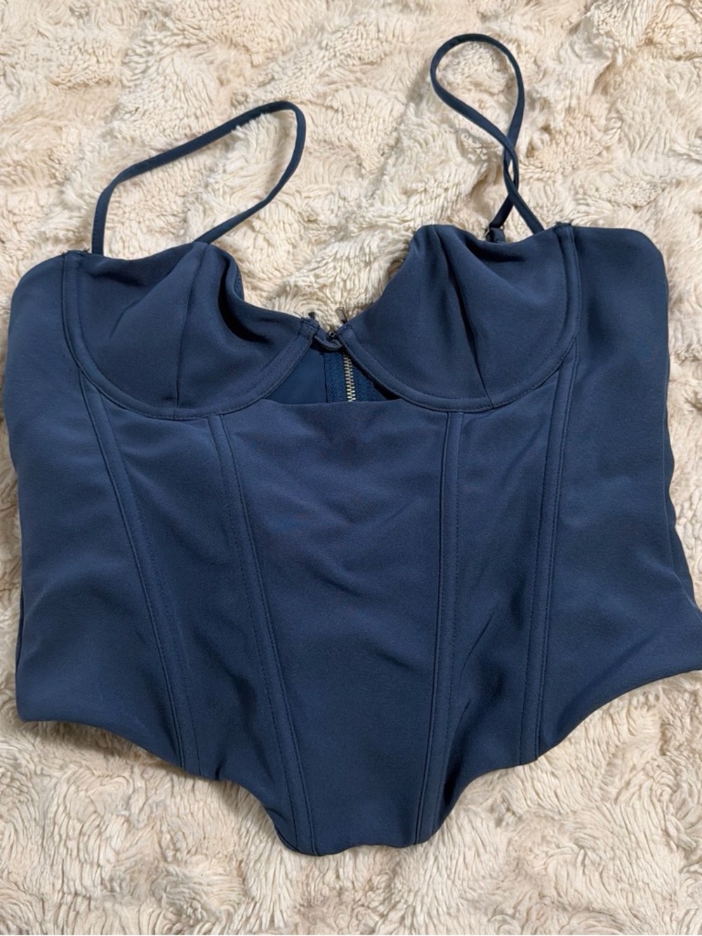 White Fox Corset Top